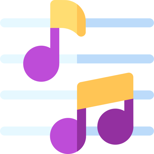 musiknoten Basic Rounded Flat icon