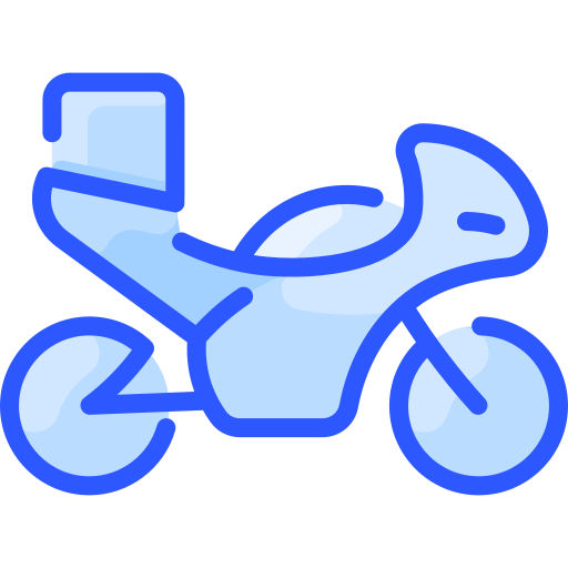 Motorbike Vitaliy Gorbachev Blue icon