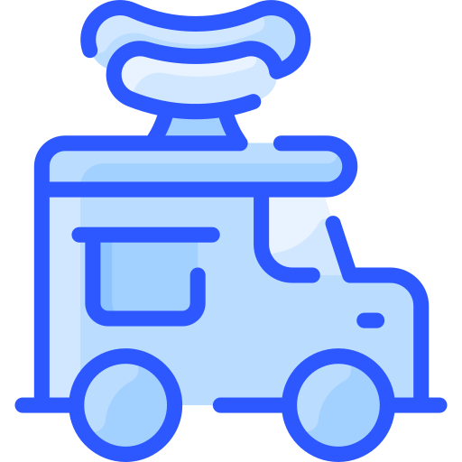Food truck Vitaliy Gorbachev Blue icon