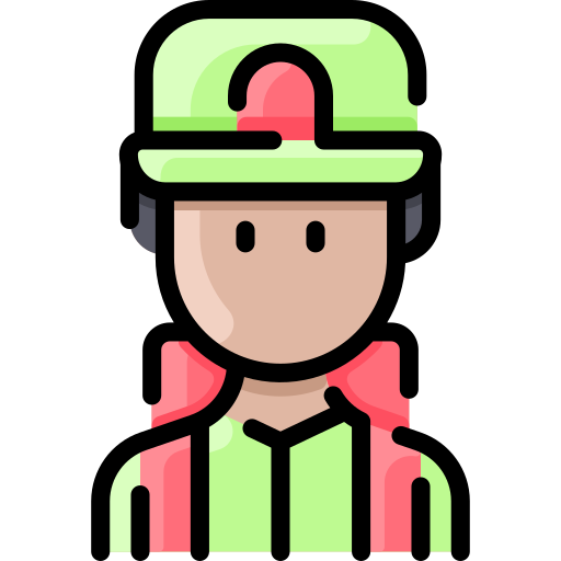 Delivery courier Vitaliy Gorbachev Lineal Color icon