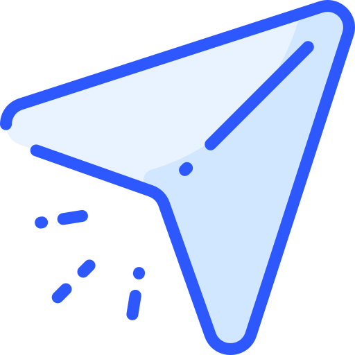 Paper plane Vitaliy Gorbachev Blue icon