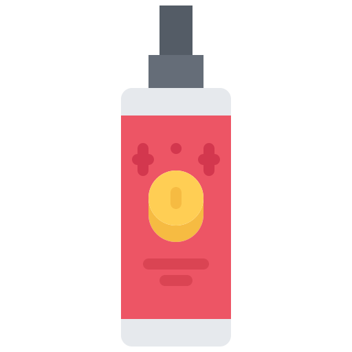 Cleaning spray Coloring Flat icon