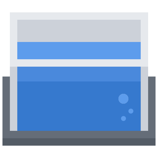 aquarium Coloring Flat icon