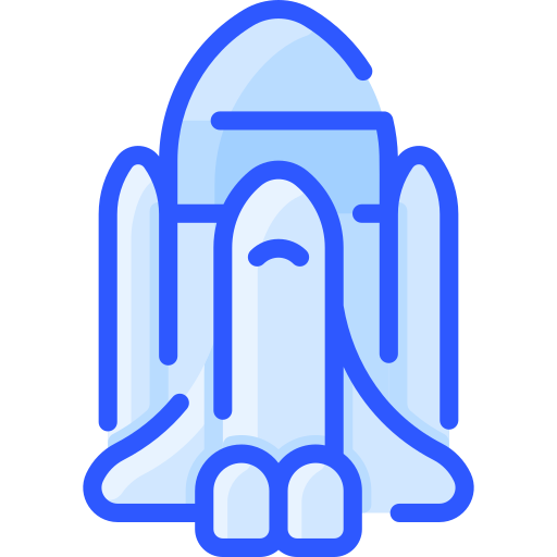 Spaceship Vitaliy Gorbachev Blue icon