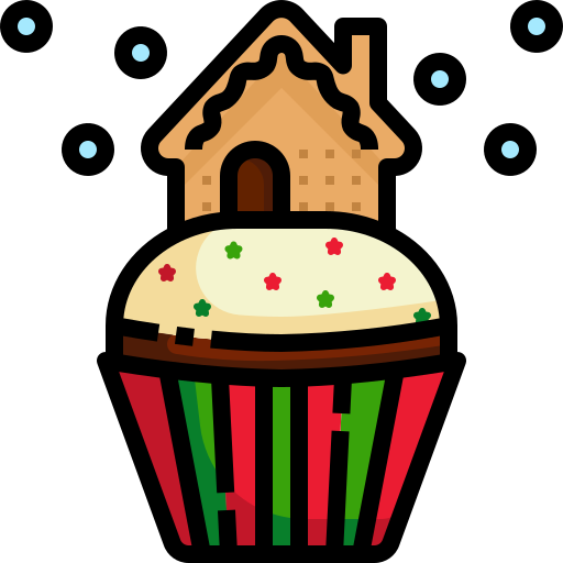 Cupcake Justicon Lineal Color icon