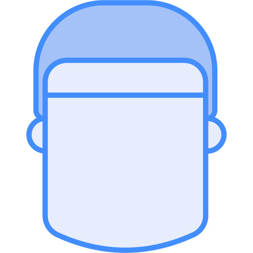Face protection Generic Blue icon