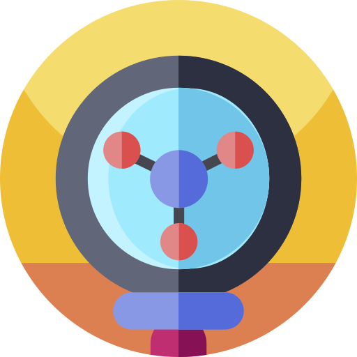 분자 Geometric Flat Circular Flat icon