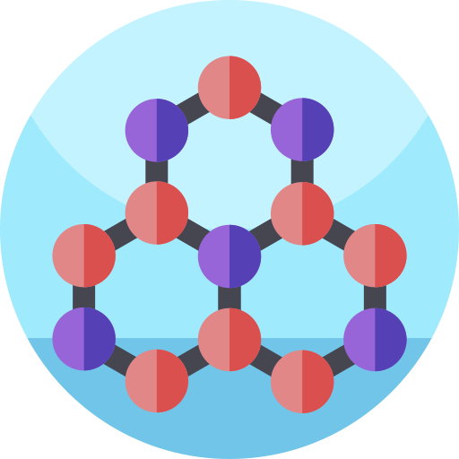 molécule Geometric Flat Circular Flat Icône