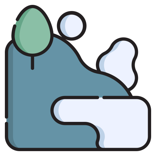 schneelawine Generic Outline Color icon