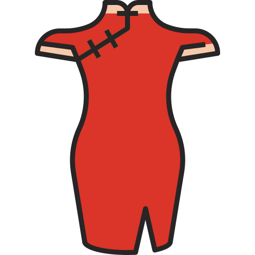 Cheongsam Generic Outline Color icon