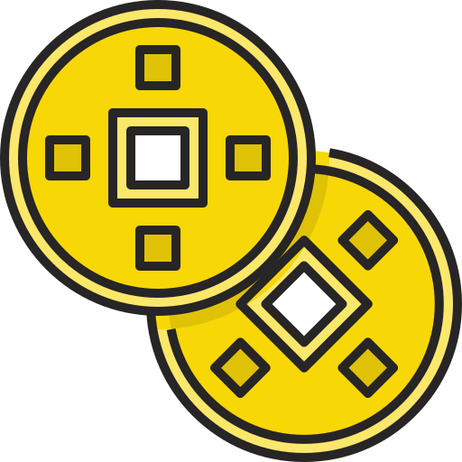 Lucky coin Generic Outline Color icon