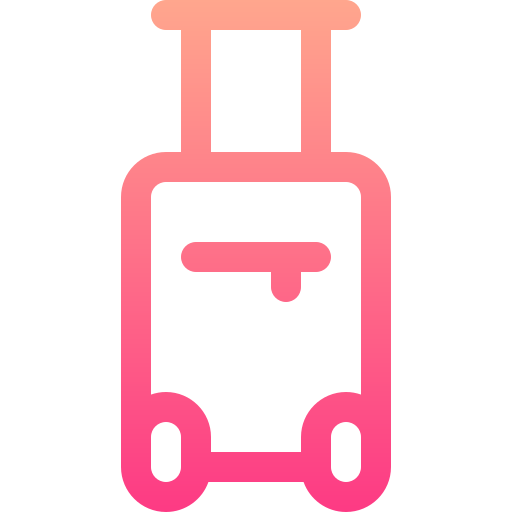 Suitcase Basic Gradient Lineal color icon