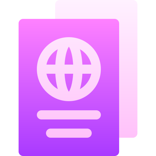 パスポート Basic Gradient Gradient icon