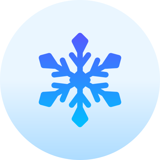 płatek śniegu Basic Gradient Circular ikona