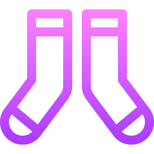 Socks Basic Gradient Lineal color icon