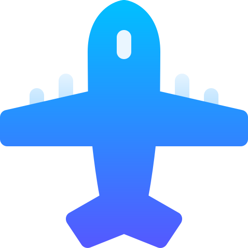 flugzeug Basic Gradient Gradient icon
