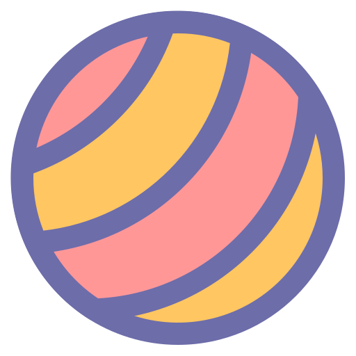 piłka do pilatesu Generic Outline Color ikona