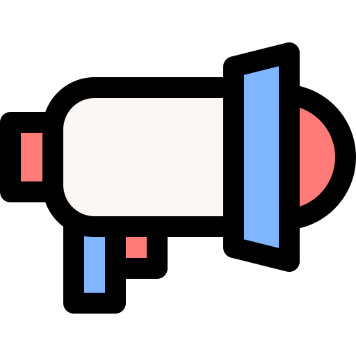 Megaphone Generic Outline Color icon