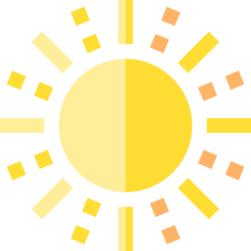 Sun Basic Straight Flat icon