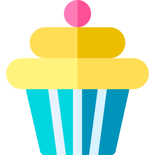 Cupcake Basic Rounded Flat icon