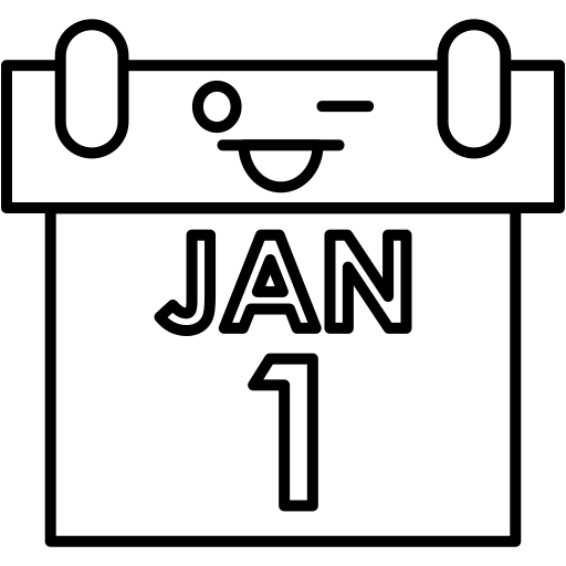 año nuevo Generic Detailed Outline icono
