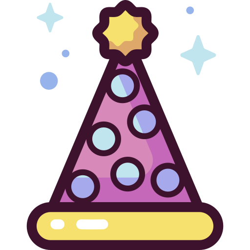 Party hat Special Candy Lineal color icon