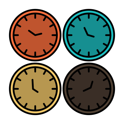 uhr Flatart Icons Lineal Color icon