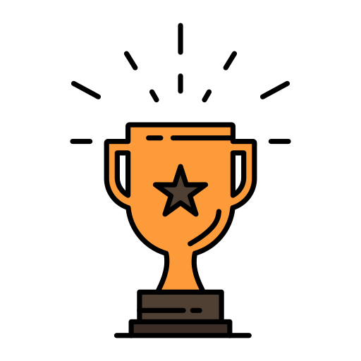 Trophy Flatart Icons Lineal Color icon