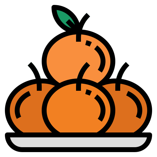 sinaasappelen Generic Outline Color icoon