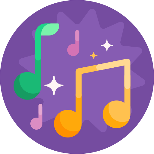 Music notes Detailed Flat Circular Flat icon