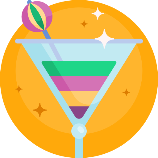 Cocktail Detailed Flat Circular Flat icon