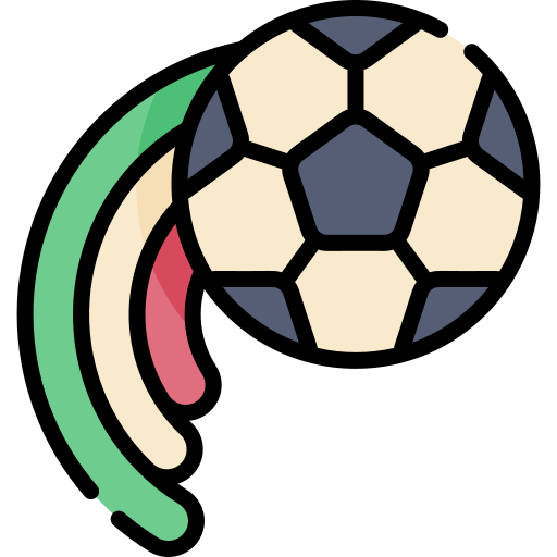 futebol Kawaii Lineal color Ícone