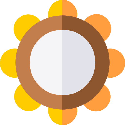 タンバリン Basic Rounded Flat icon