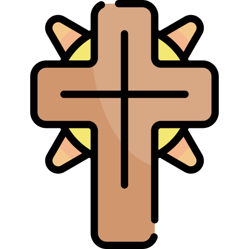 Cross Kawaii Lineal color icon