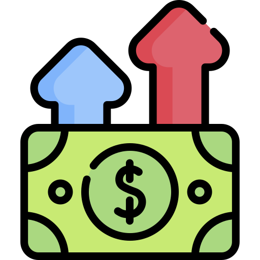 Money growth Special Lineal color icon