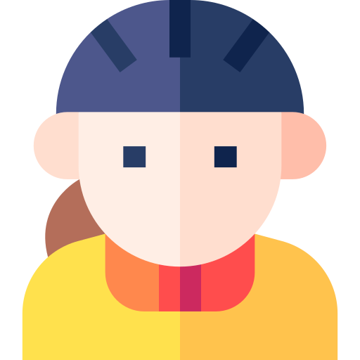 Cyclist Basic Straight Flat icon