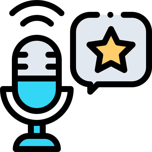 Star Detailed Rounded Lineal color icon