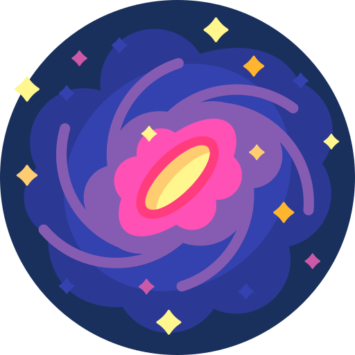 galassia Detailed Flat Circular Flat icona