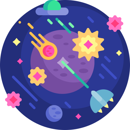 espacio Detailed Flat Circular Flat icono