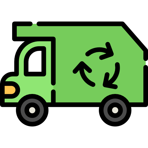 Recycling truck Special Lineal color icon