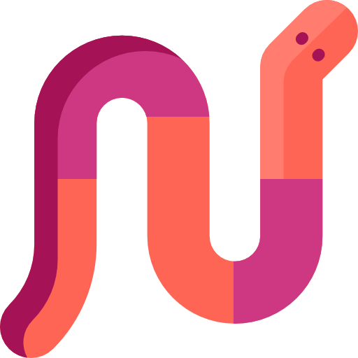 Worm Special Flat icon