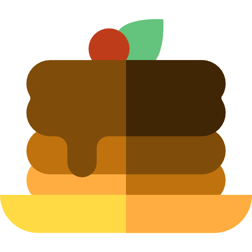 Pancakes Basic Straight Flat icon