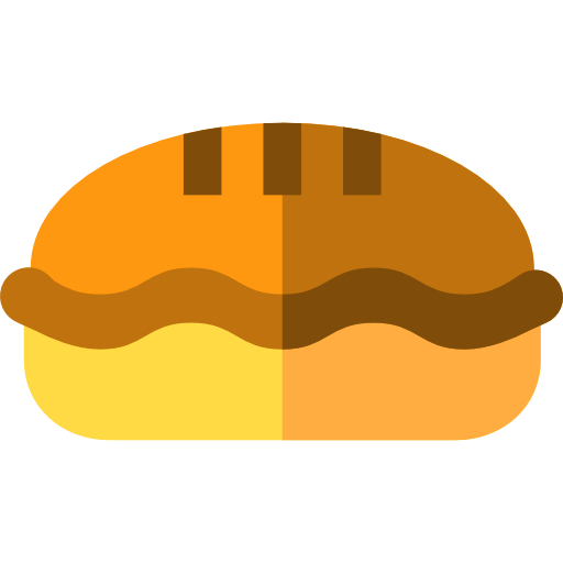 torta Basic Straight Flat Ícone