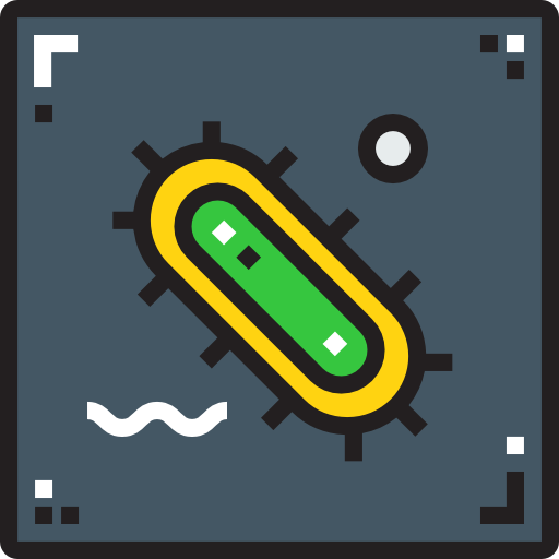 細菌 Detailed Straight Lineal color icon