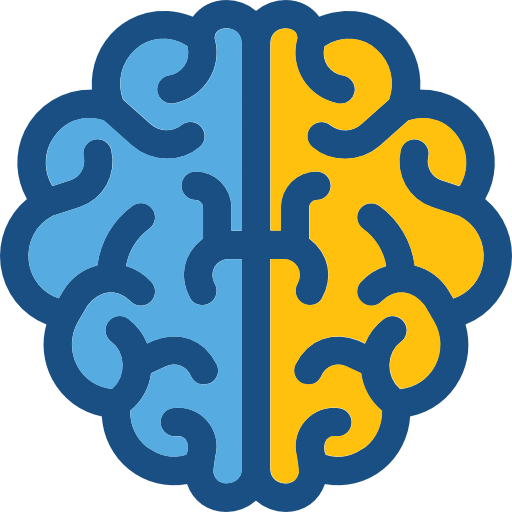 Мозг Prosymbols Duotone иконка