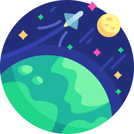지구 행성 Detailed Flat Circular Flat icon