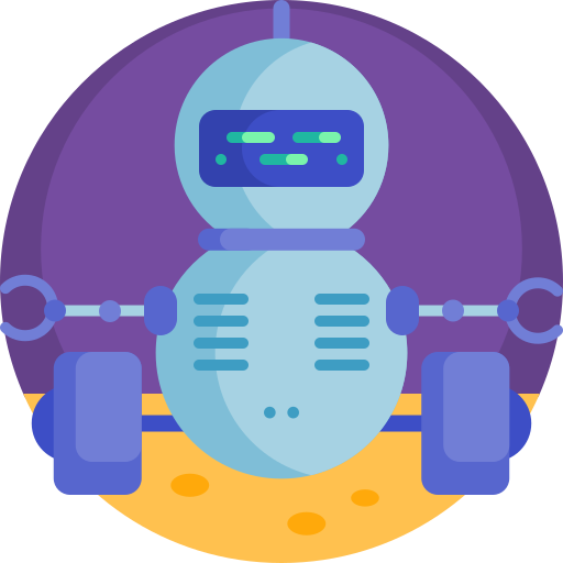 Robot Detailed Flat Circular Flat icon