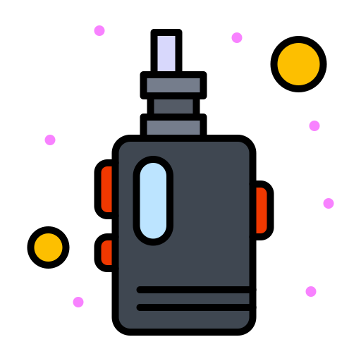 Vaper Flatart Icons Lineal Color icon