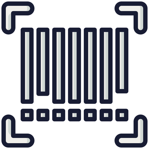 バーコード Generic Outline Color icon