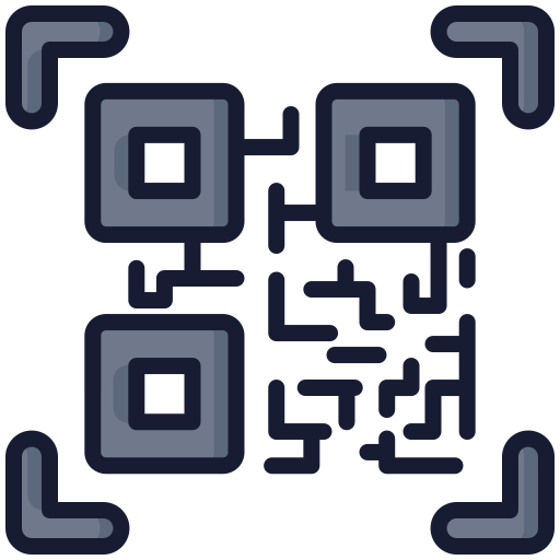 qrコード Generic Outline Color icon